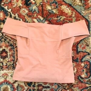 Anthropologie Pink Off-the-Shoulder